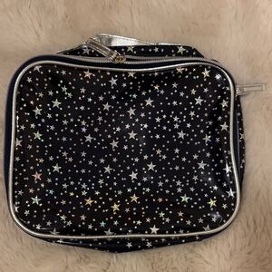 Ulta Beauty Black Holographic Star Cosmetic Bag